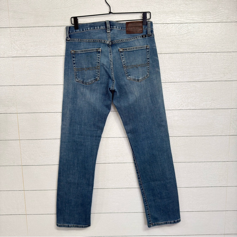 Lucky Brand 221 Straight Leg Jeans Medium Wash Distressed Denim 30x28 Vintage - Picture 8 of 16